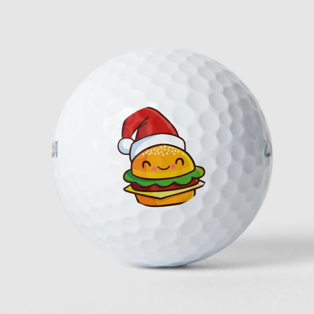 Balles De Golf Hamburger de Noël (Devant)