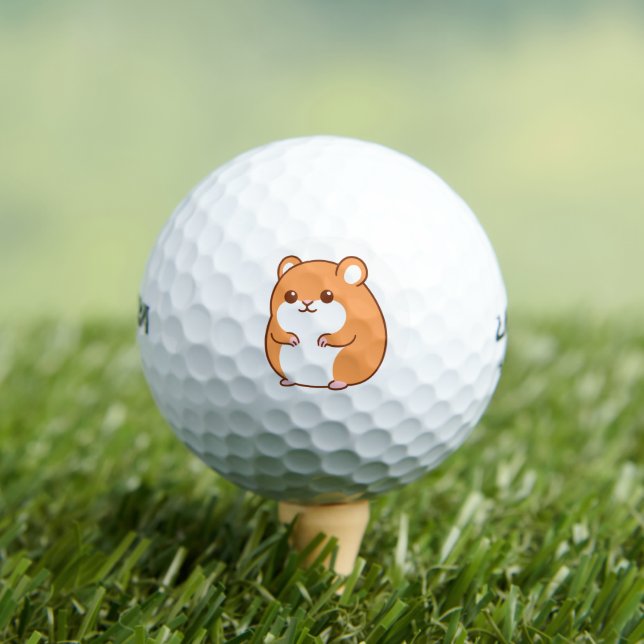 Balles De Golf Happy Hamster Golf Balls (T-shirt Insitu)