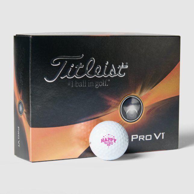 Balles De Golf Happy New Year (Conditionnement)