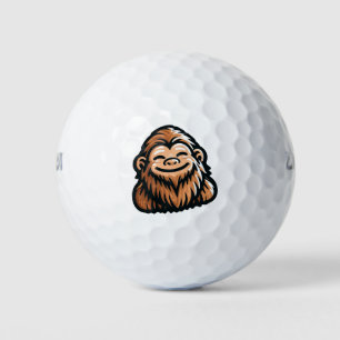 Balles De Golf Happy Sasquatch - Souriant Bigfoot