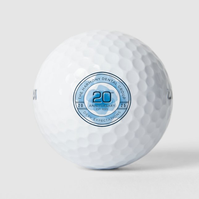 Balles De Golf Harmony Dental 20th Anniversary Golf Balls (Devant)