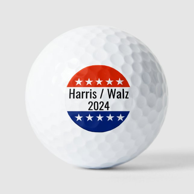 Balles De Golf Harris Walz Élection 2024 (Recto)
