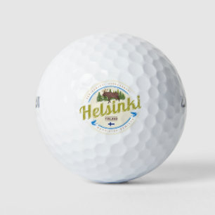 Balles De Golf Helsinki capitale de l'orignal Finlande souvenir v
