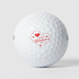 Balles De Golf Heureuse Sainte-Valentin