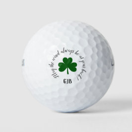 Balles De Golf Heureux Shamrock Que le vent soit toujours à votre