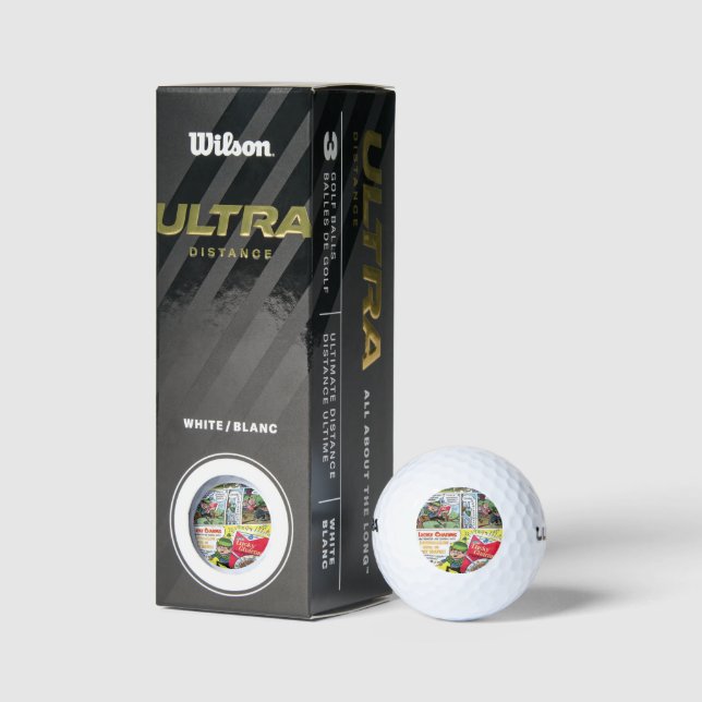 Balles De Golf Heureux St. Patrick's Day Golf Ball Lucky (Emballage)