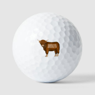 Balles De Golf Highland cow