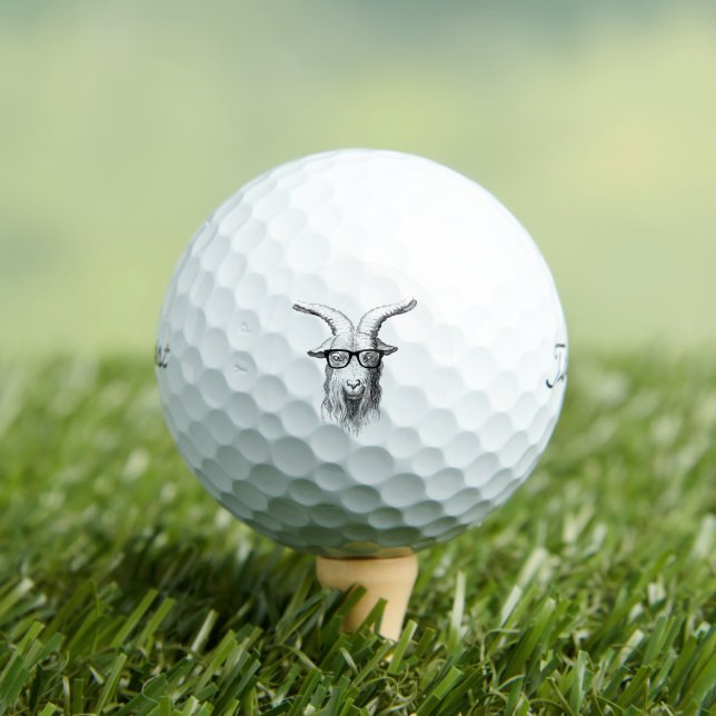 Balles De Golf Hipster goat (T-shirt Insitu)