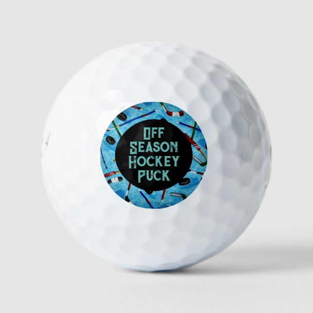 Balles De Golf Hockey Hockey Puck Golf Balls (Devant)