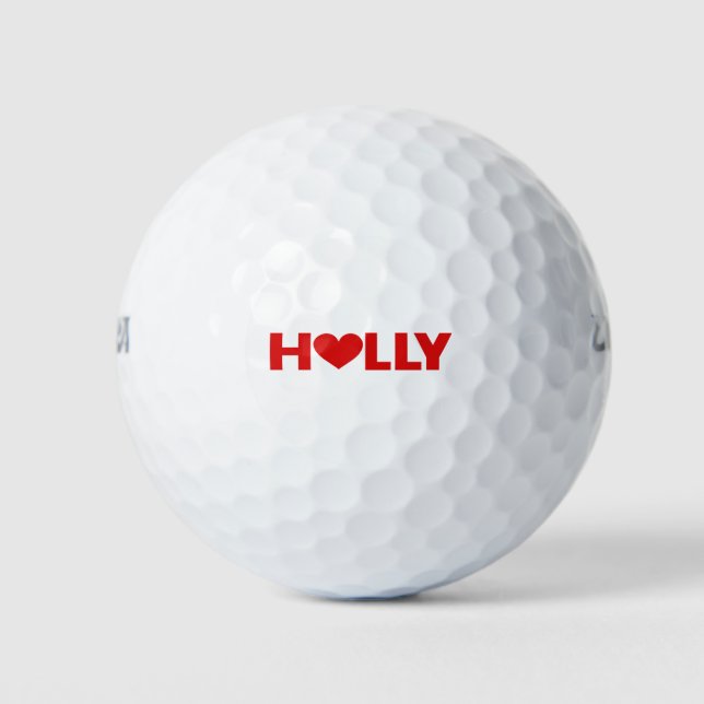 Balles De Golf Holly Love (Devant)