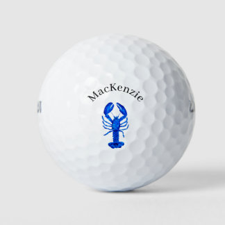 Balles De Golf Homard Bleu