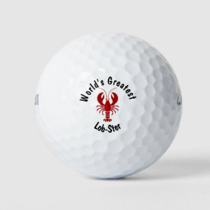Balles De Golf Homard rouge nautique masculin