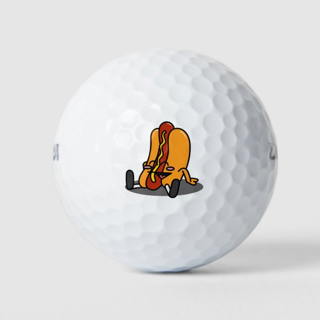 Balles De Golf Hot Dog Dude (Devant)