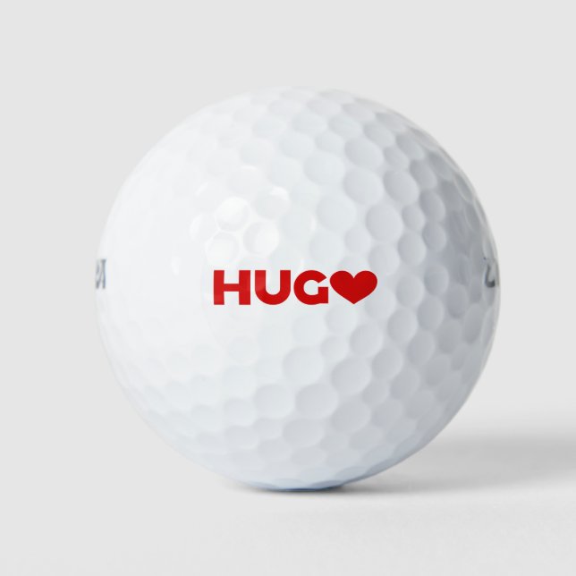 Balles De Golf Hugo Love (Devant)
