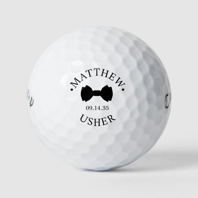 Balles De Golf Huissier à nœud papillon (Devant)