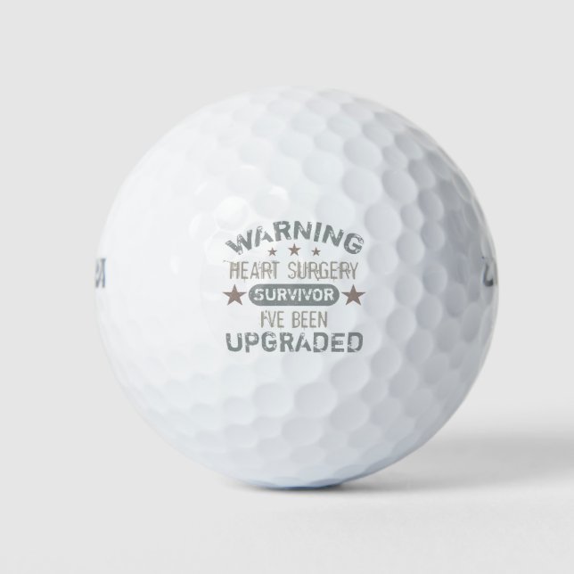 Balles De Golf Humour de chirurgie cardiaque amélioré (Devant)