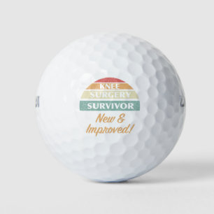 Balles De Golf Humour survivant de la chirurgie du genou