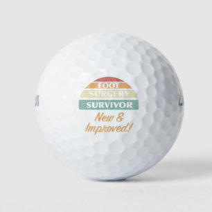 Balles De Golf Humour survivant de la chirurgie du pied