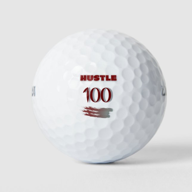 Balles De Golf Hustle 100 (Devant)