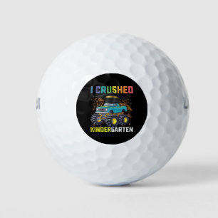 Balles De Golf I Crushed Kindergarten Monster Truck Graduation