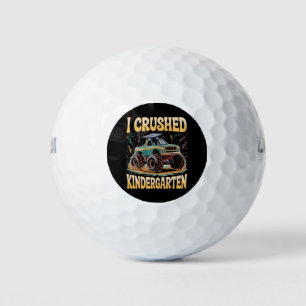 Balles De Golf I Crushed Kindergarten Monster Truck Graduation