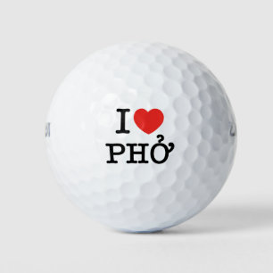 Balles De Golf I Heart (Amour) Pho