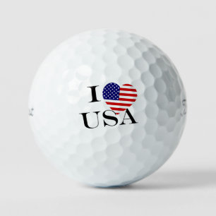Balles De Golf I Heartflag USA bk tpv1 gbcnt