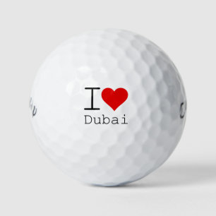 Balles De Golf I Love Dubai HEART
