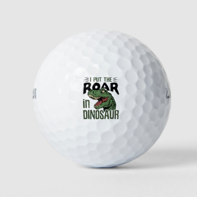 Balles De Golf I Put the Roar in Dinosaur Funny Dino Lover (Devant)