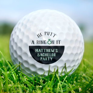 Balles De Golf Il a mis un anneau dessus Fête de célibataire de g