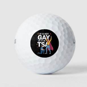 Balles De Golf Il N'Est Pas Gay S'Il Est TSA Funky Security Airli
