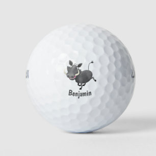 Balles De Golf Illustration amusante d'un cochon de phacochère af
