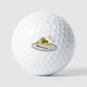 Balles De Golf Illustration de citron cheesecake