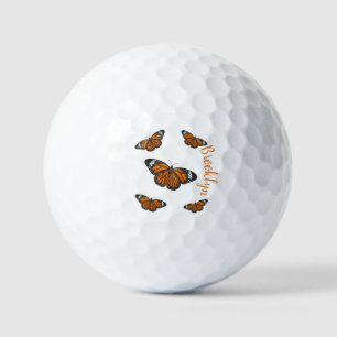 Balles De Golf illustration de dessin animé de papillon monarque 
