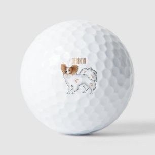 Balles De Golf Illustration de dessin pour chien de Papillon