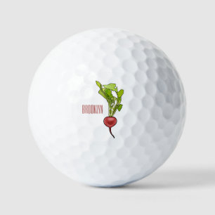 Balles De Golf Illustration de dessin Radish