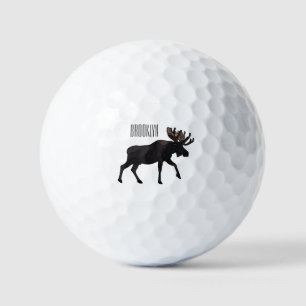 Balles De Golf Illustration de dessin sur l'orignal