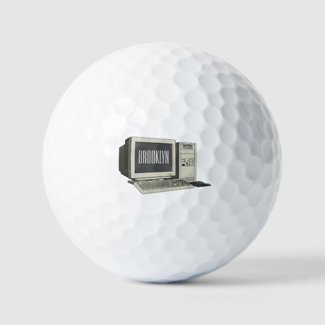 Balles De Golf Illustration de dessin sur ordinateur (Recto)