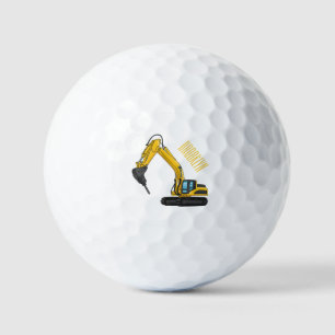 Balles De Golf Illustration de la pelle de rupture