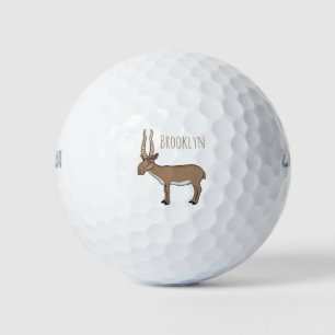 Balles De Golf Illustration de l'antilope de Saiga