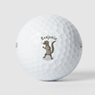 Balles De Golf Illustration de mignonne mangouste