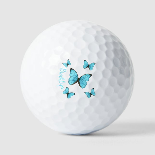 Balles De Golf Illustration de papillons Morpho (Recto)