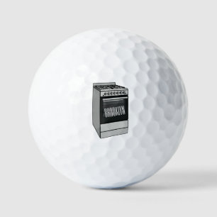Balles De Golf Illustration de poêle électrique