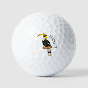 Balles De Golf Illustration d'oiseau de grande corneille