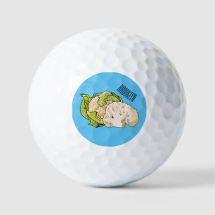 Balles De Golf Illustration du chou-fleur
