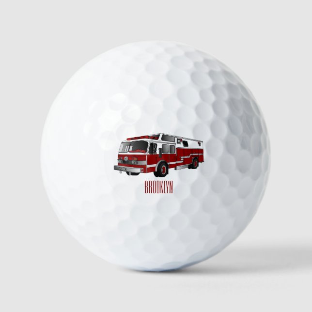 Balles De Golf Illustration du moteur à incendie (Recto)