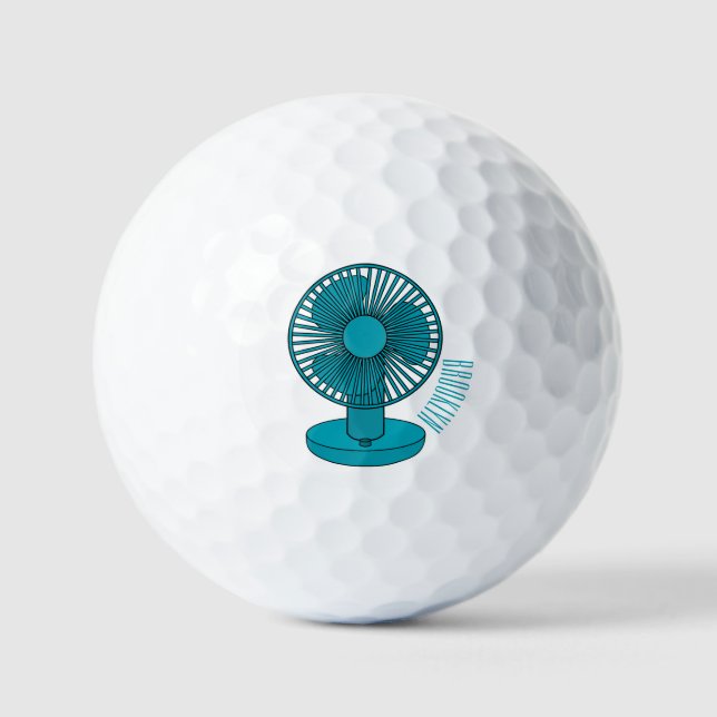 Balles De Golf Illustration du ventilateur (Recto)