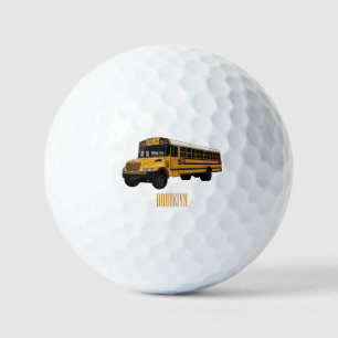 Balles De Golf Illustration d'un autobus scolaire