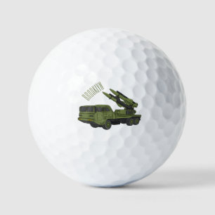 Balles De Golf Illustration d'un camion de missiles militaires