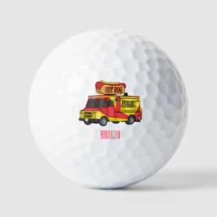 Balles De Golf Illustration d'un camion de nourriture pour chien 